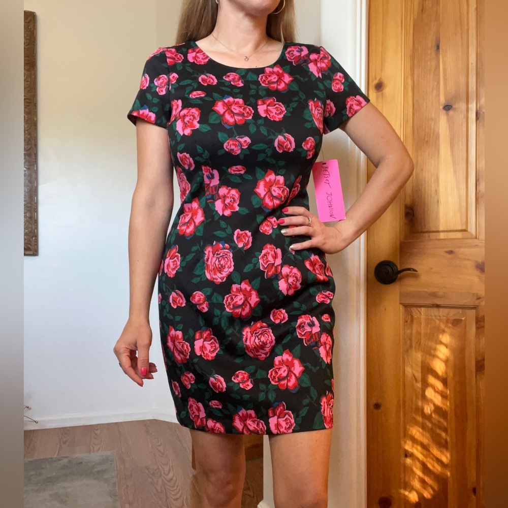 Pink Rose Sheath Dress
